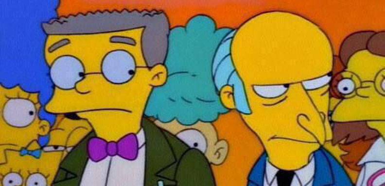 Smithers, el asistente del Sr. Burns, confisa que es gay en la temporada 27 de Los Simpsons /Foto: Reuters