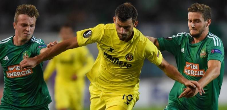 El Rapid de Viena remontó en cuatro minutos un primer tanto de Leo Baptistao para vencer a un espeso Villarreal (2-1), en el inicio de la Europa League