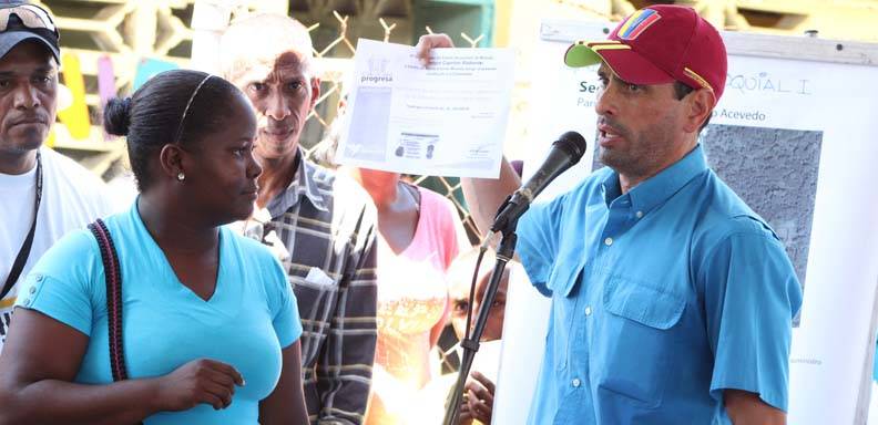 Capriles precisó que el pueblo venezolano tiene la misión compartida de sacar al país adelante