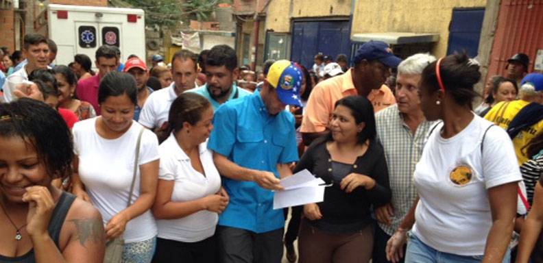 Capriles señaló que para que haya paz en el país debe haber justicia