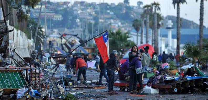 Tres réplicas sacudieron de nuevo a Chile
