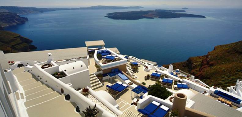 Hermosa vista desde las suites del Iconic Santorini Hotel /foto: cortesía