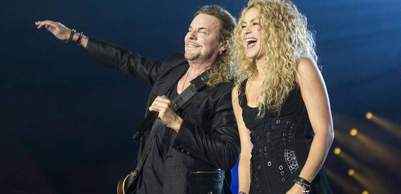 Shakira y Maná compartieron escenario en España