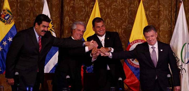 Los presidentes de Colombia y Venezuela acordaron ciertos puntos para lograr la normalización "progresiva" de las relaciones ante la crisis fronteriza /Foto: AVN
