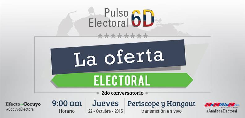 #PulsoElectoral6D contará con la participación de candidatos del oficialismo y oposición.