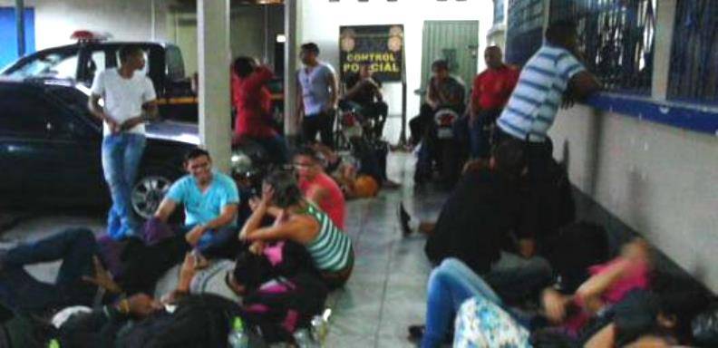Cubanos detenidos en Guatemala. Foto Twitter