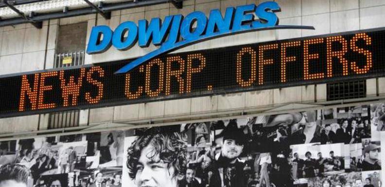 Dow Jones bajo el ataque de hakers. Foto Twitter