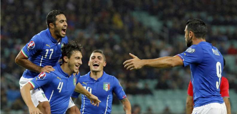Italia clasifica a Eurocopa 2016 tras derrotar a Azerbaiyán