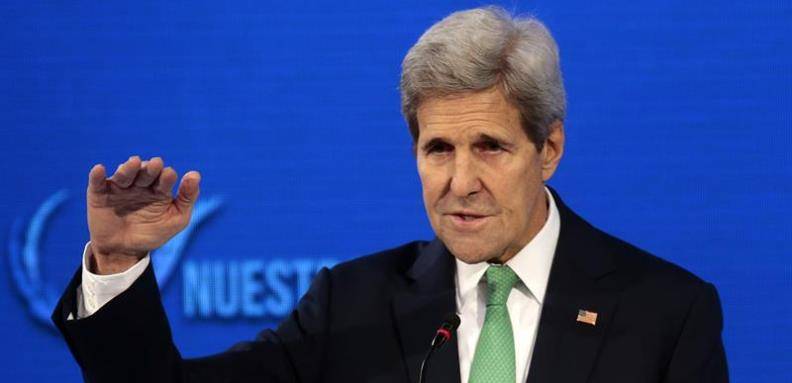 El secretario de Estado de EEUU, Jonh Kerry, se refirió a las elecciones parlamentarias y que estas servirán como "vara para medir la democracia que es" Venezuela/ Foto: EFE