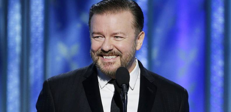 La labor de Ricky Gervais como presentador de los Globos de Oro se ha caracterizado por un humor muy políticamente incorrecto