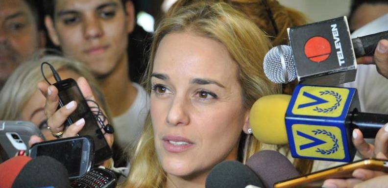 Lilian Tintori, esposa del opositor encarcelado Leopoldo López