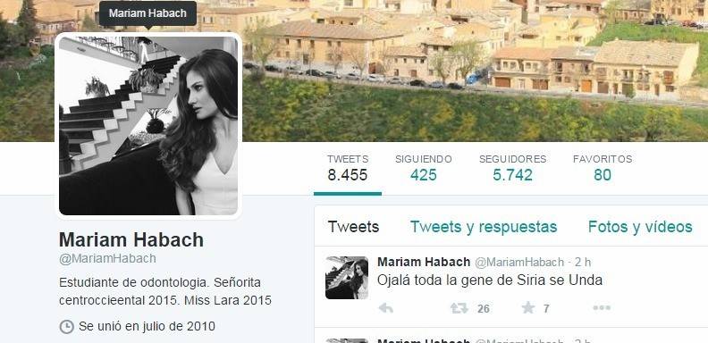 El twitter de la nueva Miss Venezuela 2015 al parecer fue hackeado