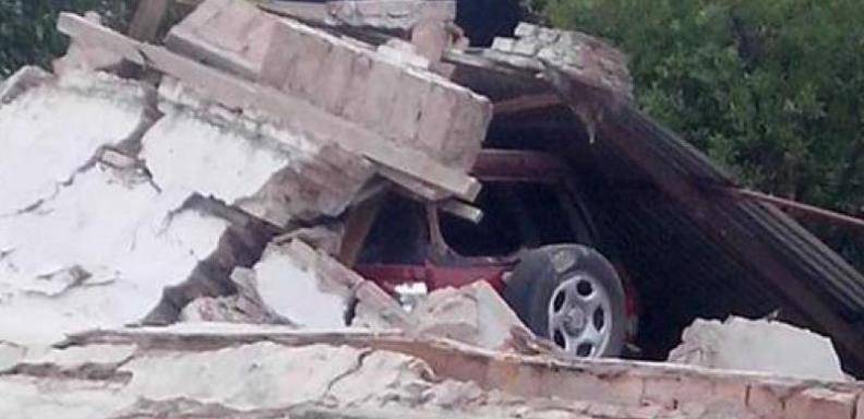 Terremoto en Argentina dejó muchos destrozos. Foto Twitter