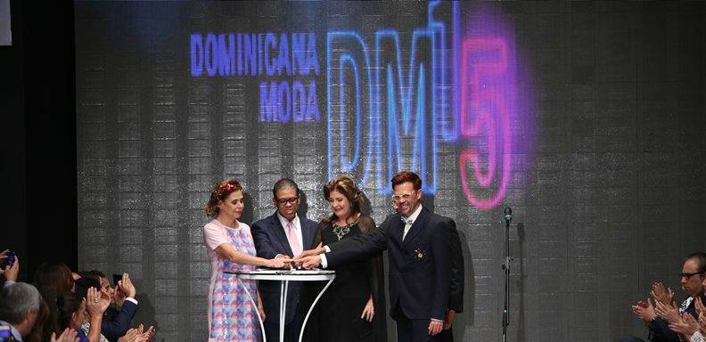 Durante la inauguración de DominicanaModa/ Foto: Prensa DominicanaModa