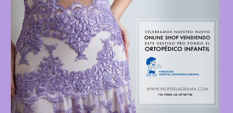 No Pise La Grama estrenó su tienda online, y para celebrarlo tienen a la venta un vestido muy especial y el monto recaudado será donado a la Fundación Venezolana contra la Parálisis Infantil / Foto:cortesía