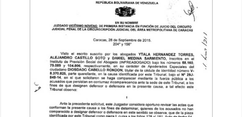 El portal web lapatilla.com infomó sobre la decisión del tribunal vigésimo noveno de primera instancia de Caracas, el cual ordenó al SIPOL buscar a los directivos de La Patilla, El Nacional y Tal Cua