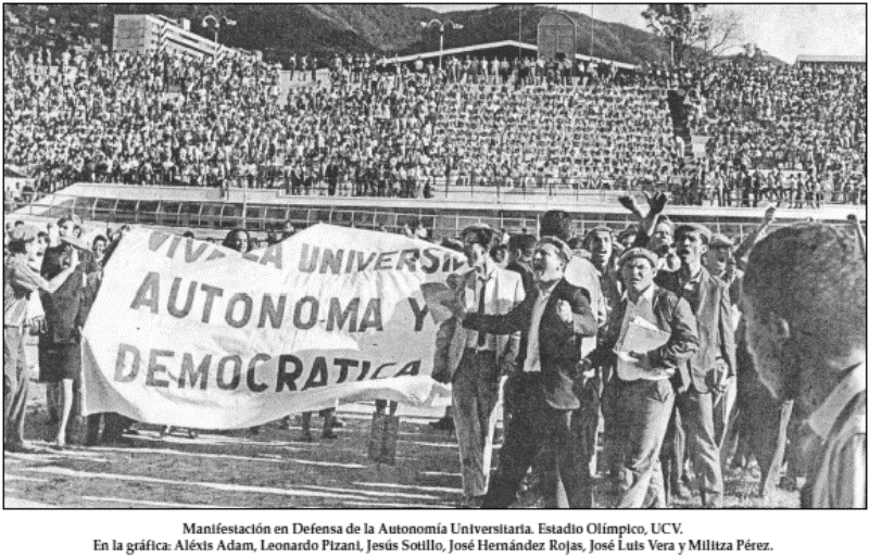 Hace 58 años estudiantes de la UCV y la UCAB se rebelaron contra el régimen de Marcos Pérez Jiménez