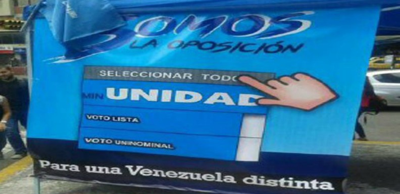 Maduro intentó confundir a los electores denominando a MinUnidad como oposición