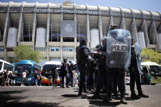 1.200 agentes de la Policía Nacional, 120 policías locales y 1.195 efectivos de la seguridad privada del Real Madrid serán algunos de los que velarán el encuentro