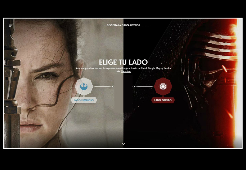Google se unio a Disney para crear esta web interactiva sobre Star Wars