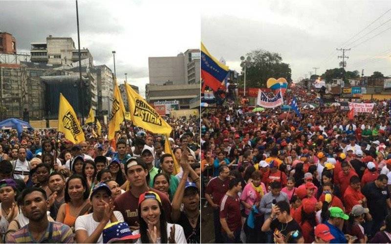 Principales vías de Caracas estuvieron colapsadas por el cierre de campaña