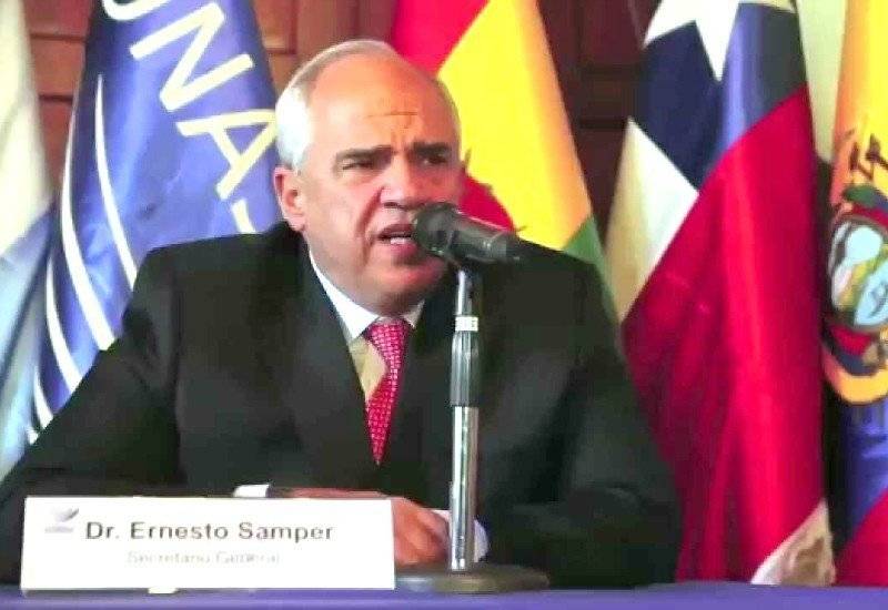 Samper hizo estas declaraciones en el marco de la V Reunión del Consejo Energético de Suramérica que concluyó este sábado en la sede de la Unasur, en Quito