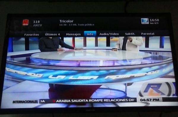Señal de VTV en ANTV