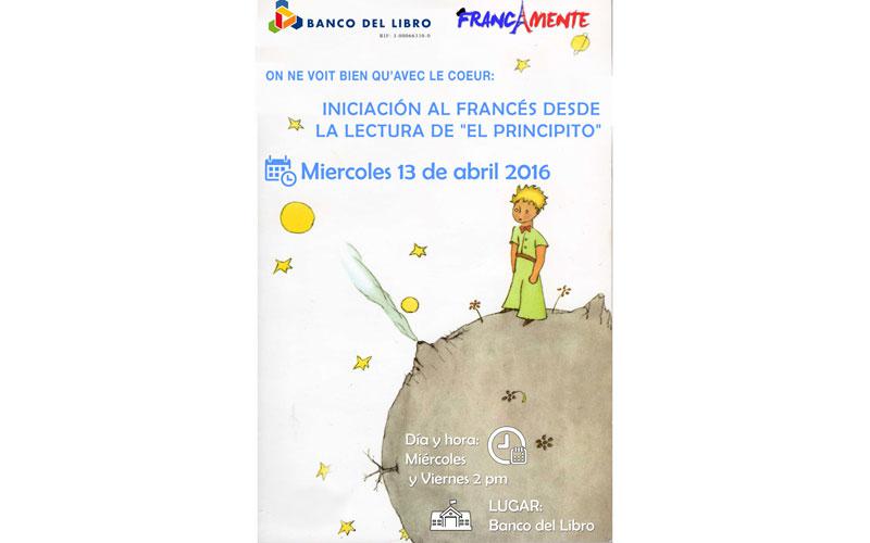 Banco del Libro realiza Taller de Francés basado en "El Principito"