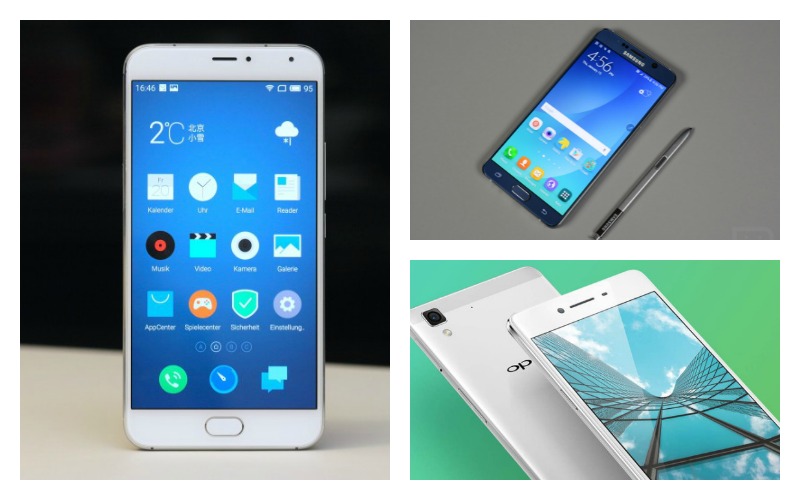 Meizu Pro 6 vs. Samsung Galaxy Note 5 vs. Oppo R9 Plus