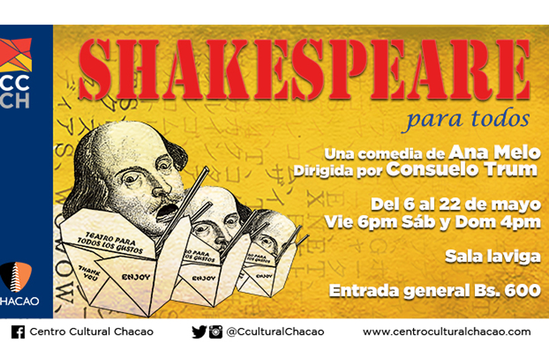 “Shakespeare para todos” se estrena en el Centro Cultural Chacao
