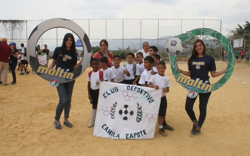 Más de 1.800 niños y jóvenes participaron en la V Copa Maltín Polar en Guarenas