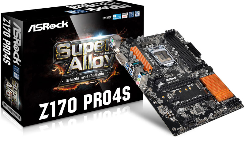 ASRock presenta los motherboards Z170 Pro4S y Z170M Pro4S