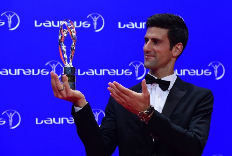 Novak Djokovic gana el premio Laureus World Sportsman del año / Foto AFP