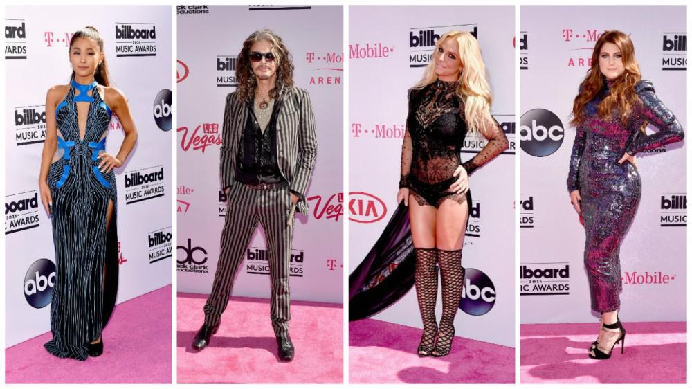 Artistas en la alfombra magenta de los Billboard Music Awards