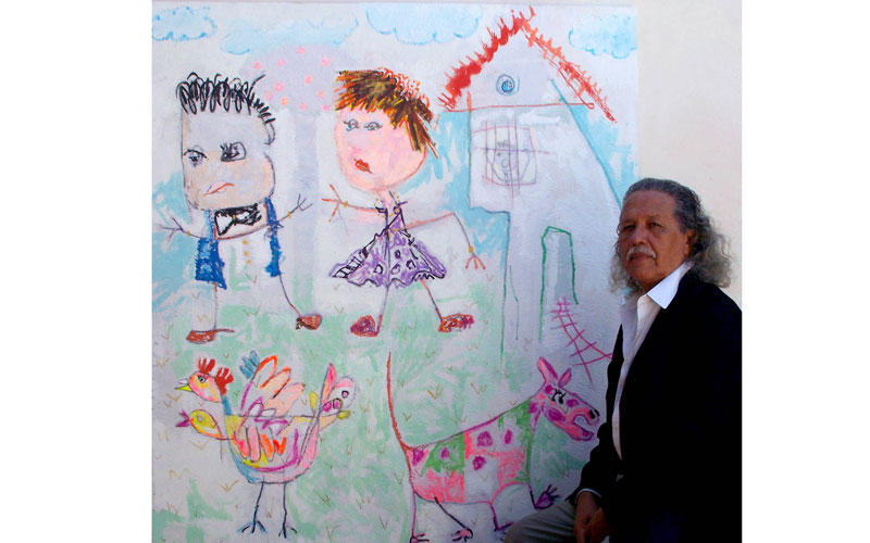 Alirio Infante pinta desde el imaginario de los niños
