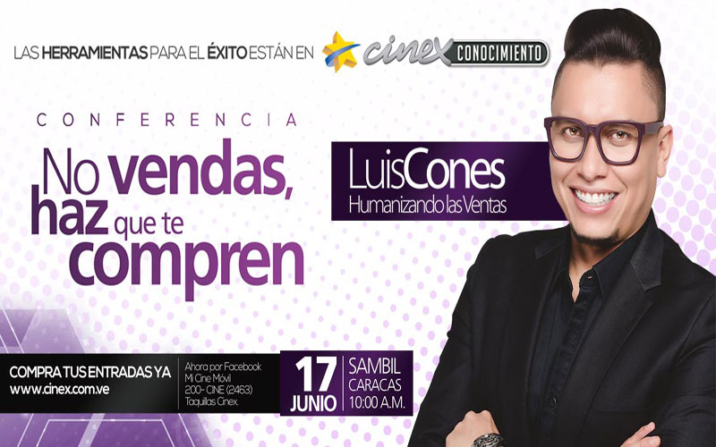Luis Cones presenta su conferencia “No vendas, haz que te compren”