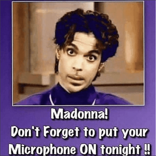 "Madonna, no te olvides de poner el micrófono esta noache"