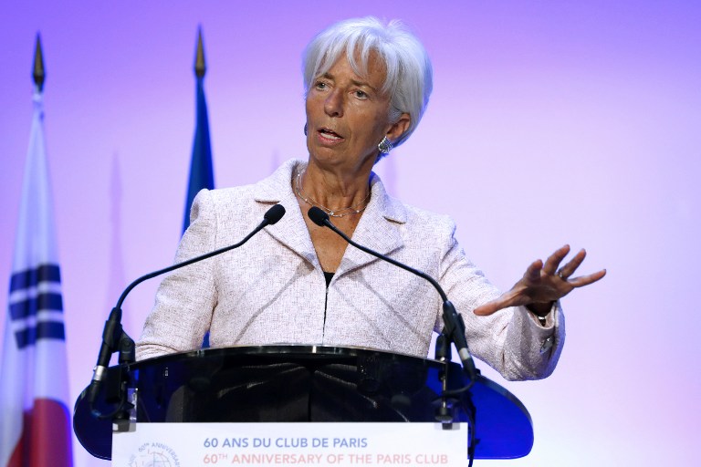 Christine Lagarde, directora del FMI, llamó a los países a trabajar no solo sobre las realidades económicas sino también sobre las percepciones que existen entre los ciudadanos sobre la UE/ Foto: AFP