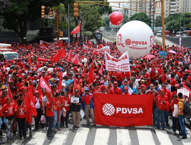 Marcha de trabajadores de Pdvsa