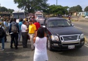 La Guardia Nacional Bolivariana detuvo las unidades durante 30 minutos/Foto: Corresponsalía Carabobo