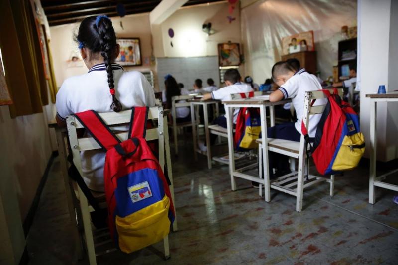 La asistencia de los niños al colegio ha disminuido por la mala alimentación/Foto: Reuters