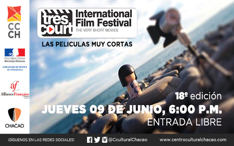 Premiación del "Très Court International Film Festival" será en el Centro Cultural Chacao
