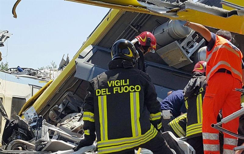 El Departamento de Protección Civil de Italia señaló que el balance provisional se sitúa en 27 víctimas mortales y alrededor de 50 heridos