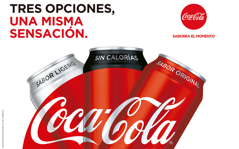 “Coca-Cola Sin Calorías”: nueva opción para saborear el momento