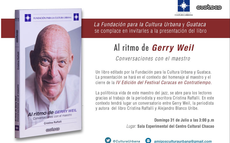 La vida y obra de Gerry Weil resonará en el Centro Cultural Chacao