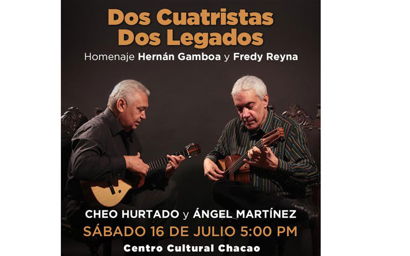 Cheo Hurtado y Ángel Martínez llevan el arte del cuatro al Teatro de Chacao
