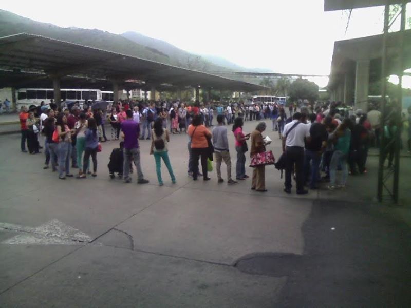 Conductores paralizan terminales de Aragua, debido a la peticion del aumento y que aun no es considerado por el Ministerio de Transporte/ Foto: Cortesía