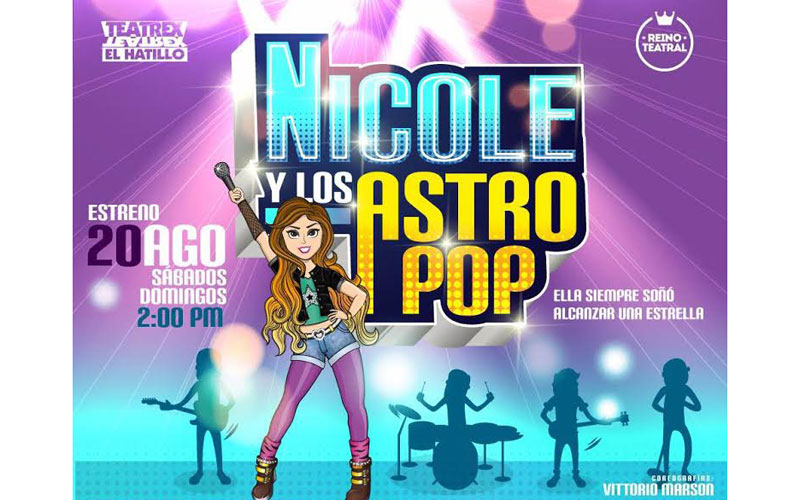 Musical Nicole y los Astro Pop en el Teatrex El Hatillo