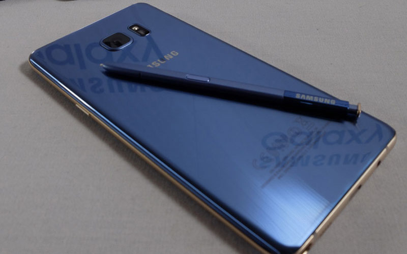 Samsung Galaxy Note 7 es llevado a una prueba de resistencia