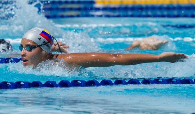 Andreína Pinto va por tercera vez a unos Juegos Olímpicos (JJOO). Llega a Río 2016 como la única venezolana que ha nadado una final olímpica